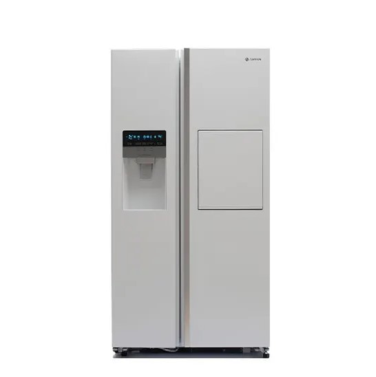 یخچال فریزر ساید بای ساید 27 فوت اسنوا مدل S2DI-S110-W سفید متالیک